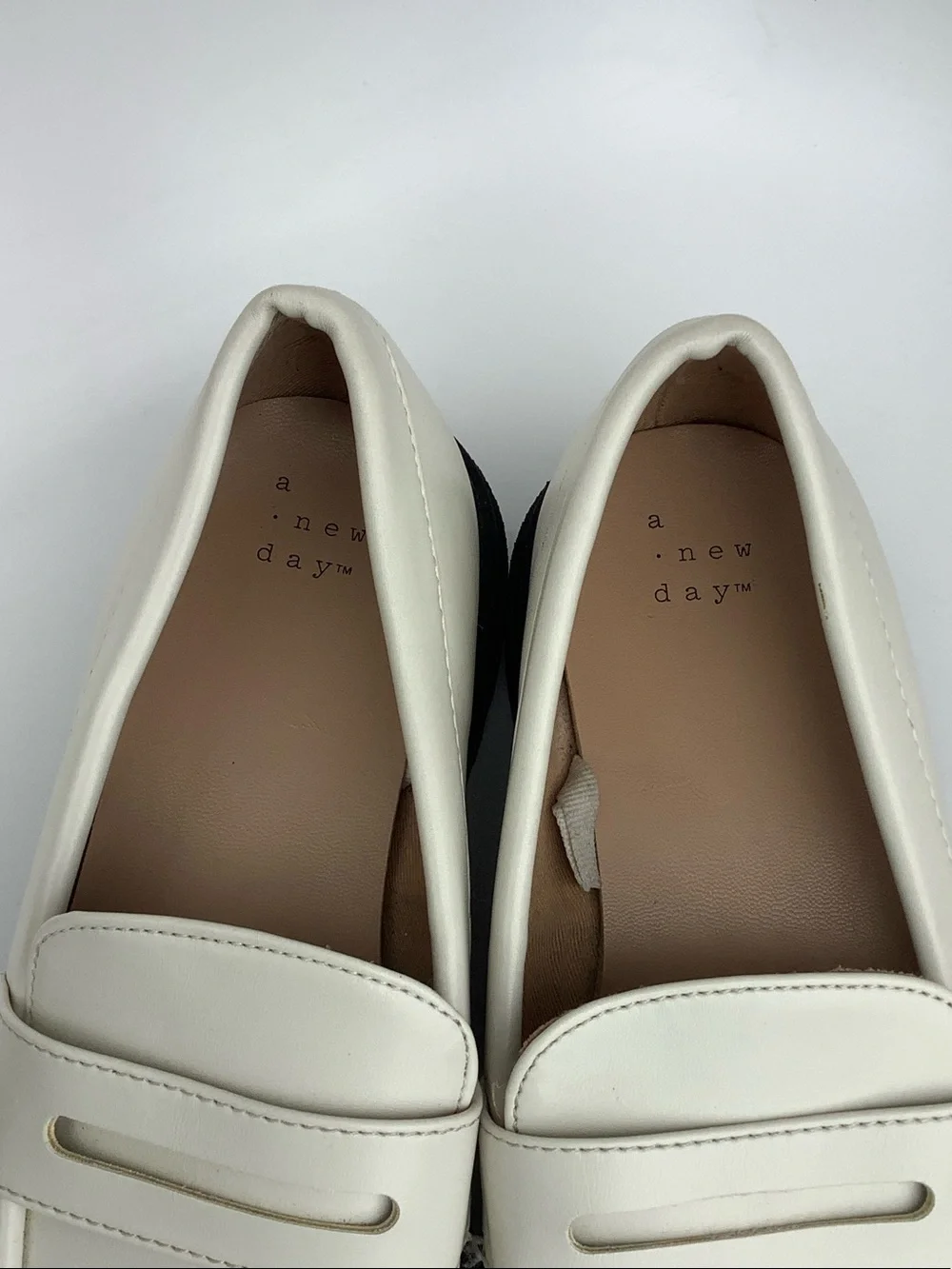 Britney Paris White Platform Loafers With Lug Soles Size 7 A New Day